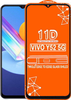 TWIGLO Edge To Edge Tempered Glass for VIVO Y52 5G(Pack of 1)