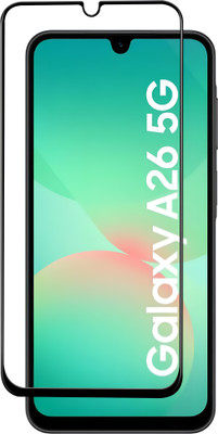VAlight Edge To Edge Tempered Glass for SAMSUNG Galaxy A26 5G, Premium Tempered glass with Self Installation Guide - Wet & Dry wipes,(Pack of 1)