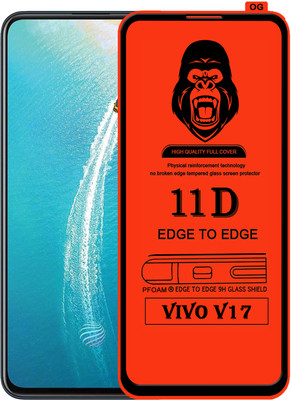 Laxdom Edge To Edge Tempered Glass for VIVO V17(Pack of 1)