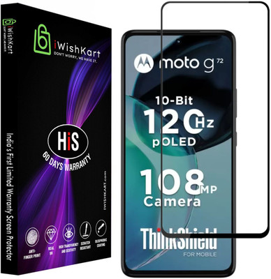 iWishKart Edge To Edge Tempered Glass for MOTOROLA G72, MOTOROLA Moto G72 5G(Pack of 1)