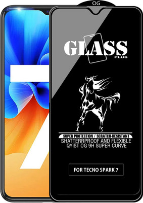 Qyist Edge To Edge Tempered Glass for TECNO SPARK 7(Pack of 1)