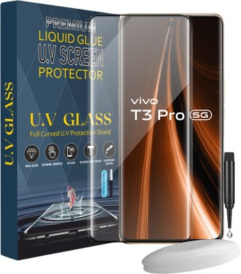 KWINE CASE Edge To Edge Tempered Glass for Vivo T3 Pro 5G(Pack of 1)