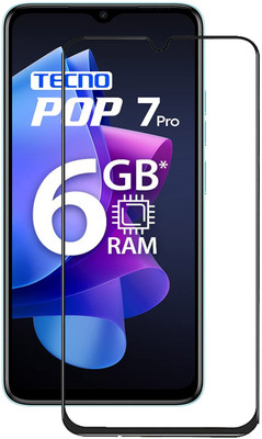 INFINITYWORLD Edge To Edge Tempered Glass for Tecno POP 7 Pro(Pack of 1)