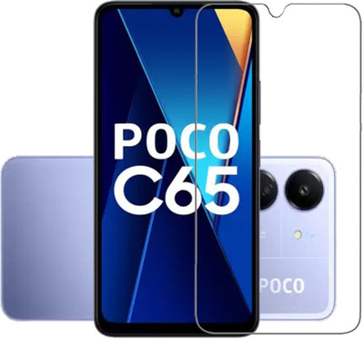 INFINITYWORLD Edge To Edge Tempered Glass for Redmi 13C 4G, Redmi 13C 5G, Poco C65, Poco M6 5G(Pack of 1)