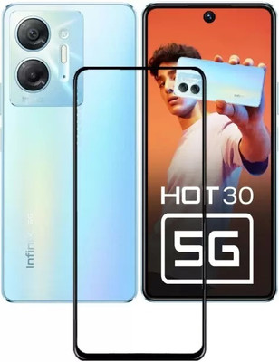 vmt stock Edge To Edge Tempered Glass for Infinix HOT 30 5G, HOT 30 5G, Infinix HOT 30(Pack of 1)