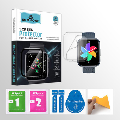 SOMTONE Edge To Edge Tempered Glass for noise ColorFit Vision Buzz 1.75 inch Smartwatch 2 PROTECTOR + 2 WIPES + 2 DUST REMOVAL STICKER + 1 WIPER(Pack of 2) SOMTONE Edge To Edge Tempered Glass for noise ColorFit Vision Buzz 1.75 inch Smartwatch 2 PROTECTOR + 2 WIPES + 2 DUST REMOVAL STICKER + 1 WIPER(Pack of 2)