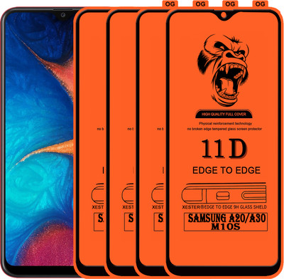 PFOAM Edge To Edge Tempered Glass for SAMSUNG GALAXY A20(Pack of 4)