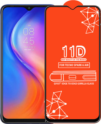 Qyist Edge To Edge Tempered Glass for Tecno Spark 6 Air(Pack of 1)