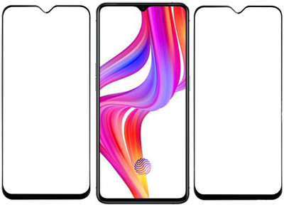 VAYUVAULT Edge To Edge Tempered Glass for Realme C35, C20A, C33 2023(Pack of 2)