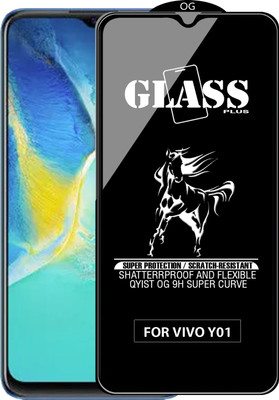 Qyist Edge To Edge Tempered Glass for VIVO Y01(Pack of 1)