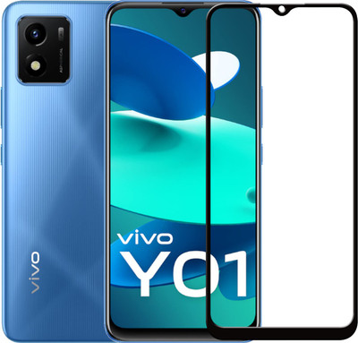SEVEN7STAR Edge To Edge Tempered Glass for VIVO Y01(Pack of 1)