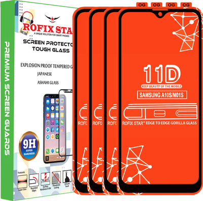 Rofix star Edge To Edge Tempered Glass for SAMSUNG GALAXY M01S(Pack of 4)