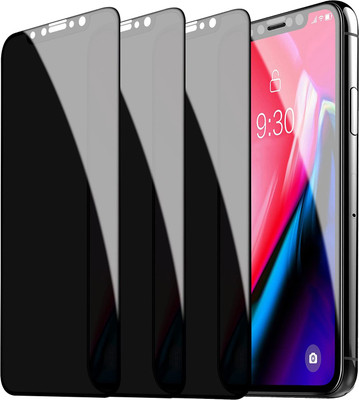 Pidgeot Edge To Edge Tempered Glass for Apple iPhone X(Pack of 3)