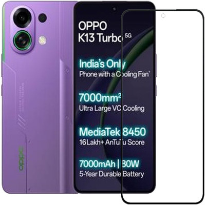 BRENZZ Edge To Edge Tempered Glass for OPPO K13 Turbo 5G(Pack of 1)