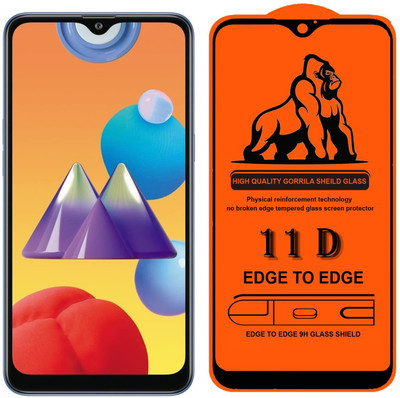 HIE POWER Edge To Edge Tempered Glass for Samsung Galaxy M01s(Premium11D)(Pack of 1)
