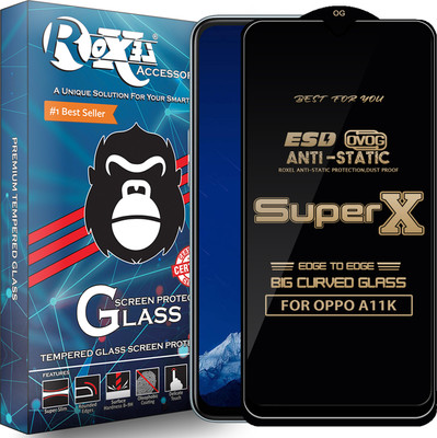 Roxel Edge To Edge Tempered Glass for OPPO A11K(Pack of 1)