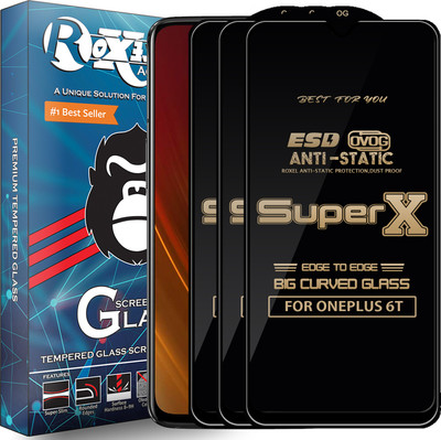 Roxel Edge To Edge Tempered Glass for OnePlus 6T(Pack of 3)