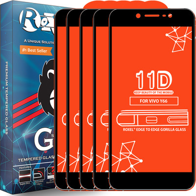 Roxel Edge To Edge Tempered Glass for VIVO Y66(Pack of 5)