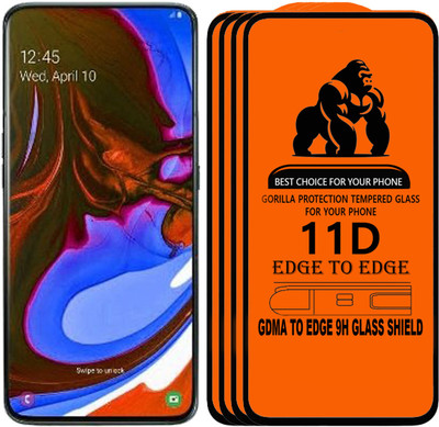 GDMA Edge To Edge Tempered Glass for SAMSUNG A90(Pack of 4)