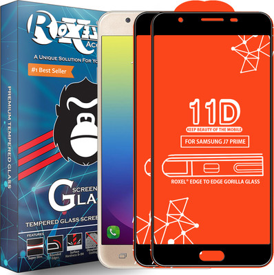 Roxel Edge To Edge Tempered Glass for Samsung Galaxy J7 Prime(Pack of 2)
