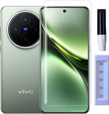 KadWaniya Edge To Edge Tempered Glass for Vivo X200 5G, Vivo X200 | Meibo Series 3D Curved (30 Seconds Quick Paste) High Quality UV Liquide Glue Glass with Easy Installation Kit-579(Pack of 1)