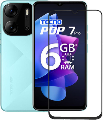 INFINITYWORLD Edge To Edge Tempered Glass for Tecno POP 7 Pro(Pack of 1)