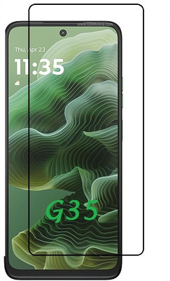 ROYALBASE Edge To Edge Tempered Glass for Motorola G35 5G, Moto G35 5G(Pack of 1)