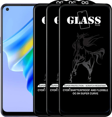 CYOR Edge To Edge Tempered Glass for OPPO A95(Pack of 3)