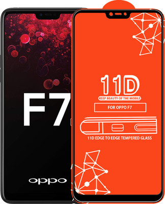 Roxel Edge To Edge Tempered Glass for OPPO F7(Pack of 1)