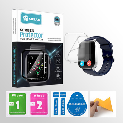 ARBAN Edge To Edge Tempered Glass for GIZMORE GizFit Flash 1.85 Inch Smartwatch 2 PROTECTOR + 2 WIPES + 2 DUST REMOVAL STICKER + 1 WIPER(Pack of 2) ARBAN Edge To Edge Tempered Glass for GIZMORE GizFit Flash 1.85 Inch Smartwatch 2 PROTECTOR + 2 WIPES + 2 DUST REMOVAL STICKER + 1 WIPER(Pack of 2)