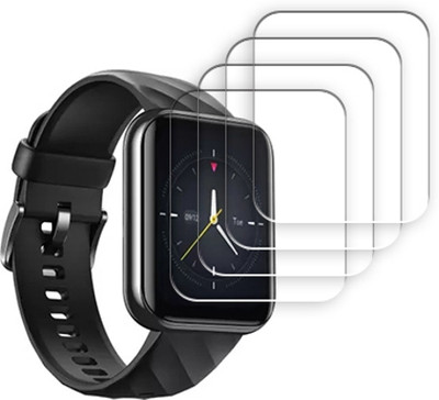SOMTONE Edge To Edge Tempered Glass for DIZO D 1.8 inch SMARTWATCH SCREEN GUARD(Pack of 4)