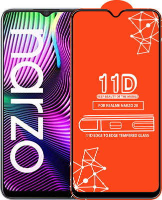 Roxel Edge To Edge Tempered Glass for Realme Narzo 20(Pack of 1)