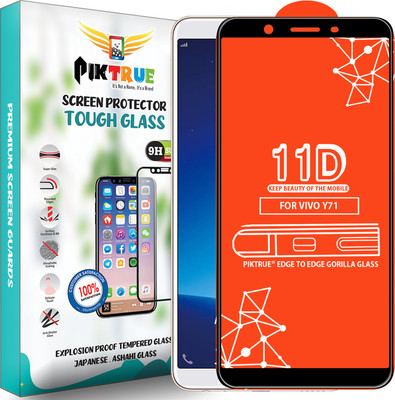 PikTrue Edge To Edge Tempered Glass for VIVO Y71(Pack of 1)