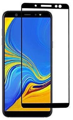 raians Edge To Edge Tempered Glass for Samsung Galaxy A7 2018 Edition(Pack of 2)