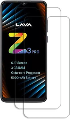 SOMTONE Edge To Edge Tempered Glass for LAVA Z3 Pro TEMPERED GUARD FRONTP2(Pack of 2)