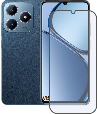 VISHRN CASES Edge To Edge Tempered Glass for Realme C63 5G, Realme C63(Pack of 1)