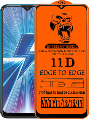 CYOR Edge To Edge Tempered Glass for VIVO Y15(Pack of 1)