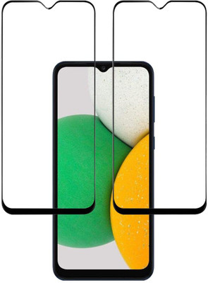 1DOLLAR Edge To Edge Tempered Glass for Samsung Galaxy A03 Core-| Sensitive touch,9H Hardness, Anti-Scratch Edge to Edge Full Glue Mobile Screen protector with Wet & dry Wipes |(Pack of 2)