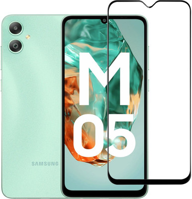 BRENZZ Edge To Edge Tempered Glass for Samsung Galaxy M05(Pack of 1)