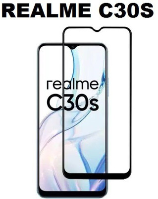 BRENZZ Edge To Edge Tempered Glass for realme C30s(Pack of 1)