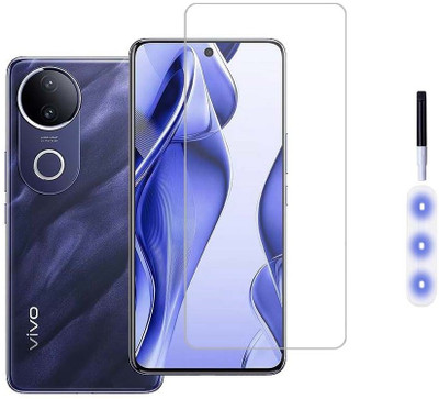 Mersal Edge To Edge Tempered Glass for vivo V50e 5G, UV Curved Screen Protector with Easy Installation Kit(Pack of 1)