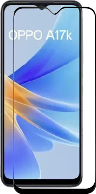 BRENZZ Edge To Edge Tempered Glass for OPPO A17K(Pack of 1)
