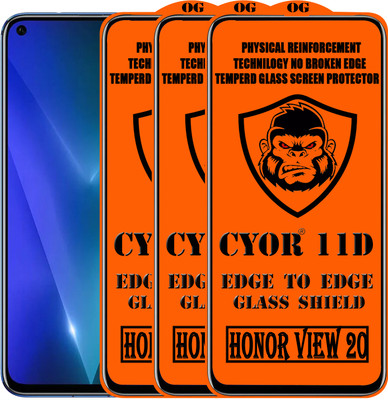 CYOR Edge To Edge Tempered Glass for HONOR VIEW 20(Pack of 3)