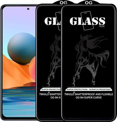 TWIGLO Edge To Edge Tempered Glass for REDMI NOTE 10 PRO(Pack of 2)