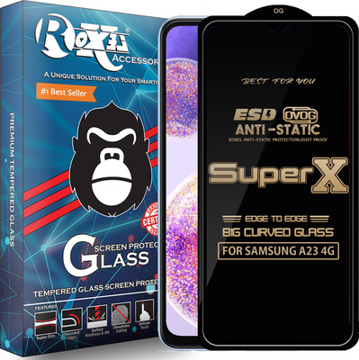 Roxel Edge To Edge Tempered Glass for SAMSUNG A23 4G(Pack of 1)