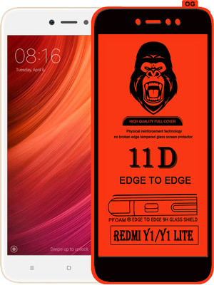 Laxdom Edge To Edge Tempered Glass for Mi Redmi Y1(Pack of 1)