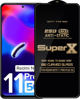 Qyist Edge To Edge Tempered Glass for REDMI NOTE 11 PRO PLUS 5G(Pack of 1)