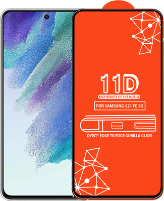 Qyist Edge To Edge Tempered Glass for Samsung Galaxy S21 Fe 5G(Pack of 1)