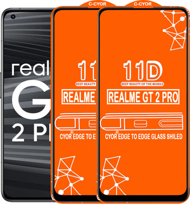 CYOR Edge To Edge Tempered Glass for REALME GT 2PRO(Pack of 2)