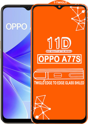TWIGLO Edge To Edge Tempered Glass for OPPO A77S(Pack of 1)
